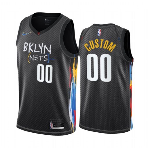 Custom Nets Black Swingman 2020 21 City Edition Jersey