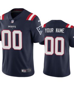 Custom New England Patriots Navy 2020 Vapor Limited Jersey