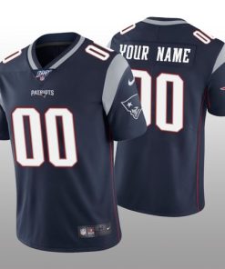 Custom New England Patriots Navy Vapor Limited 100th Season Jersey