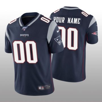 Custom New England Patriots Navy Vapor Limited 100th Season Jersey