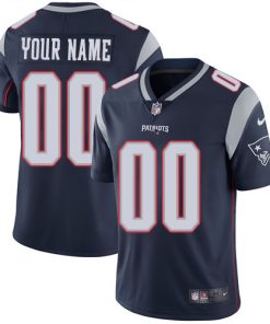 Custom New England Patriots Navy Vapor Untouchable Player Limited Jersey