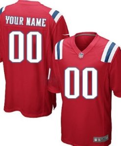 Custom New England Patriots Red Limited Jersey