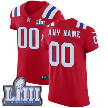 Custom New England Patriots Vapor Untouchable Super Bowl LIII Bound Elite Red Alternate Jersey