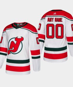 Custom New Jersey Devils 2019 Player White Alternate Jersey