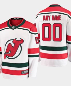 Custom New Jersey Devils 2019 White Breakaway Alternate Player Jersey