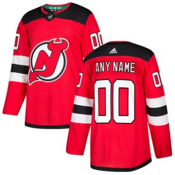 Custom New Jersey Devils Red Home 2017-2018 Jersey