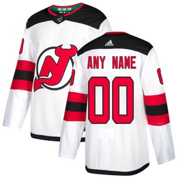 Custom New Jersey Devils White Home 2017-2018 Jersey