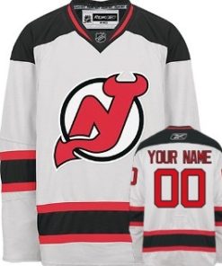 Custom New Jersey Devils White Jersey
