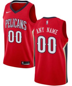 Custom New Orleans Pelicans Red Swingman Icon Edition Jersey