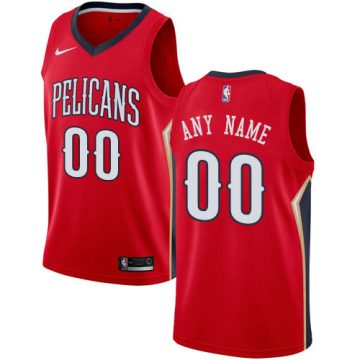 Custom New Orleans Pelicans Red Swingman Icon Edition Jersey