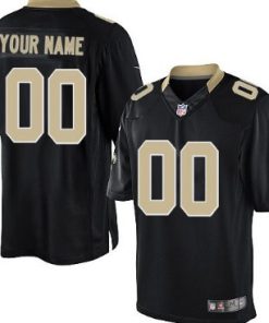 Custom New Orleans Saints Black Limited Jersey