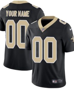 Custom New Orleans Saints Black Vapor Untouchable Player Limited Jersey
