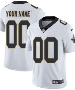Custom New Orleans Saints White Vapor Untouchable Player Limited Jersey