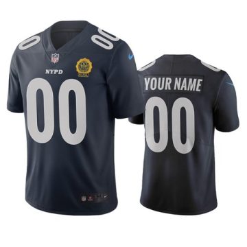 Custom New York Giants Navy Vapor Limited City Edition Jersey