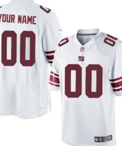 Custom New York Giants White Limited Jersey