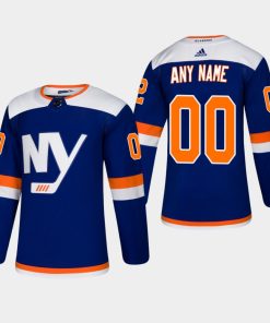 Custom New York Islanders Alternate Blue Jersey