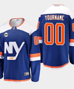 Custom New York Islanders Blue 2019 Alternate Breakaway Cbw Jersey