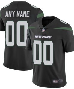 Custom New York Jets Alternate Black Vapor Untouchable Football Limited Jersey