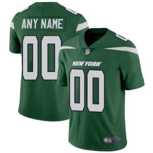 Custom New York Jets Home Green Vapor Untouchable Football Limited Jersey