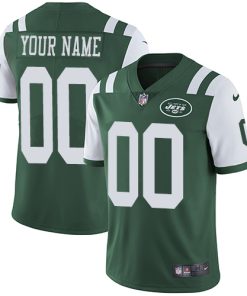 Custom New York Jets Home Green Vapor Untouchable Limited Football Jersey