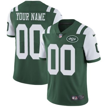 Custom New York Jets Home Green Vapor Untouchable Limited Football Jersey
