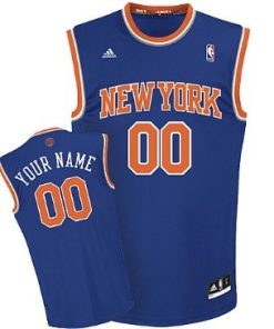 Custom New York Knicks Blue Jersey