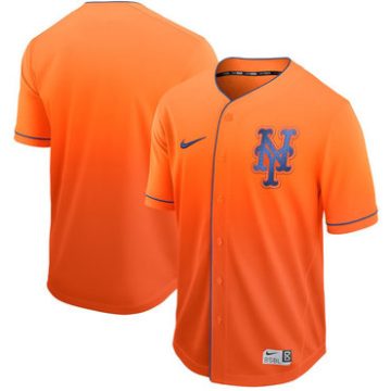 Custom New York Mets Orange Drift Fashion Jersey