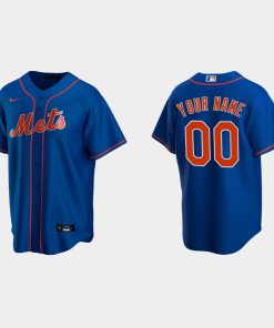 Custom New York Mets Royal Cool Base Alternate Jersey