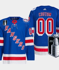 Custom New York Rangers 2022 Stanley Cup Playoffs Royal Pro Jersey