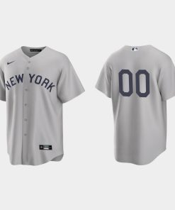 Custom New York Yankees 2021 Field Of Dreams Cool Base Jersey Gray