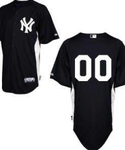 Custom New York Yankees Black Bp Jersey