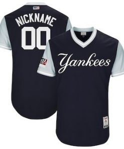 Custom New York Yankees Navy 2018 Players' Weekend Flex Base Jersey