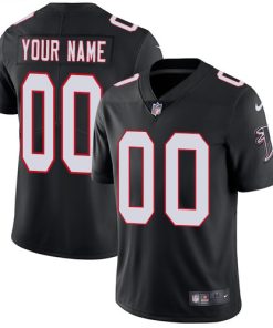 Custom Football Atlanta Falcons Alternate Black Vapor Untouchable Limited Jersey