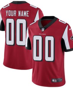 Custom Football Atlanta Falcons Home Red Vapor Untouchable Limited Jersey