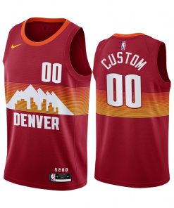 Custom Nuggets Red Swingman 2020 21 City Edition Jersey