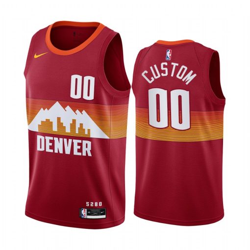 Custom Nuggets Red Swingman 2020 21 City Edition Jersey