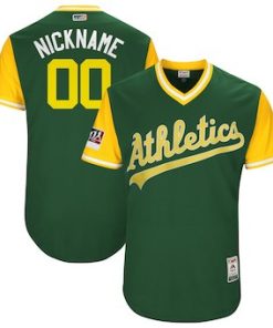 Custom Oakland Athletics Green 2018 Players' Weekend Flex Base Jersey
