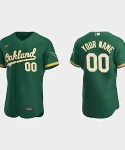 Custom Oakland Athletics Kelly Green Flex Base 2020 Alternate Jersey