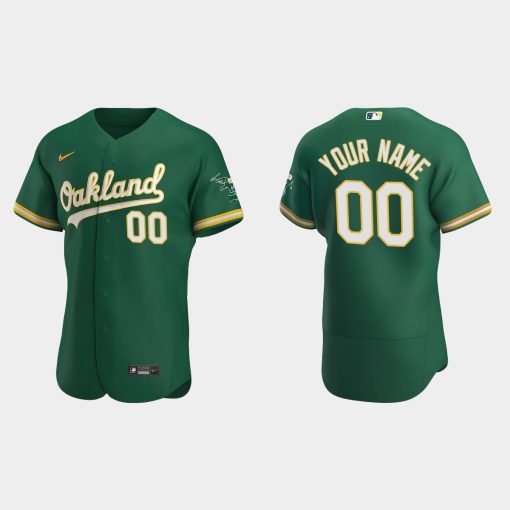 Custom Oakland Athletics Kelly Green Flex Base 2020 Alternate Jersey