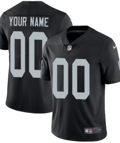 Custom Oakland Raiders Home Black Vapor Untouchable Limited Football Jersey