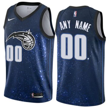 Custom Orlando Magic Blue City Edition Jersey