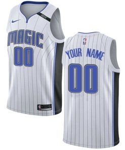 Custom Orlando Magic White Association Edition Jersey
