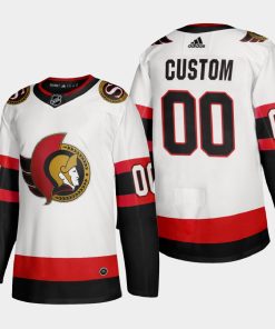 Custom Ottawa Senators 2020-21 Away White Jersey