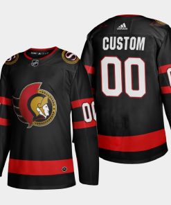 Custom Ottawa Senators 2020 21 Player Home Jersey Black