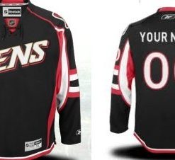Custom Ottawa Senators Black Third Jersey