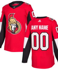 Custom Ottawa Senators Red 2017 2018 Jersey