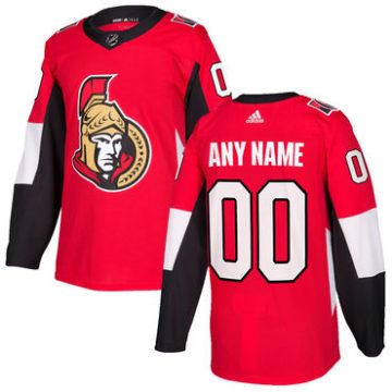 Custom Ottawa Senators Red 2017 2018 Jersey