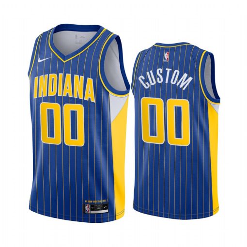 Custom Pacers Blue Swingman 2020-21 City Edition Jersey