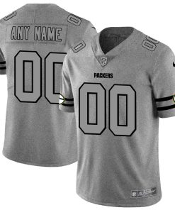 Custom Packers 2019 Gray Gridiron Gray Vapor Untouchable Limited Jersey