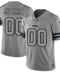 Custom Panthers 2019 Gray Gridiron Gray Vapor Untouchable Limited Jersey